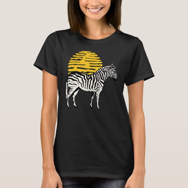 Camiseta Zebra Gráfica Curte Print Love Nature Zebras Wildl (Anverso)