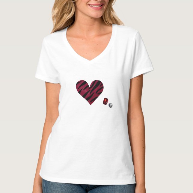 Camiseta Zebra-heart (Anverso)