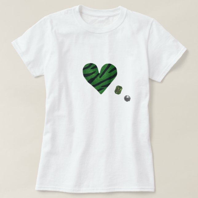 Camiseta Zebra-heart (Diseño del anverso)