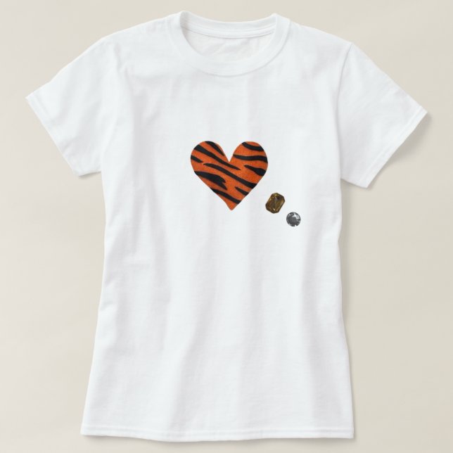 Camiseta Zebra-heart (Diseño del anverso)