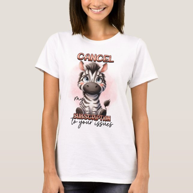 Camiseta zebra inspiradora (Anverso)