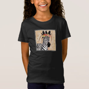 Camiseta Zebra Klimt  Corona De Flores