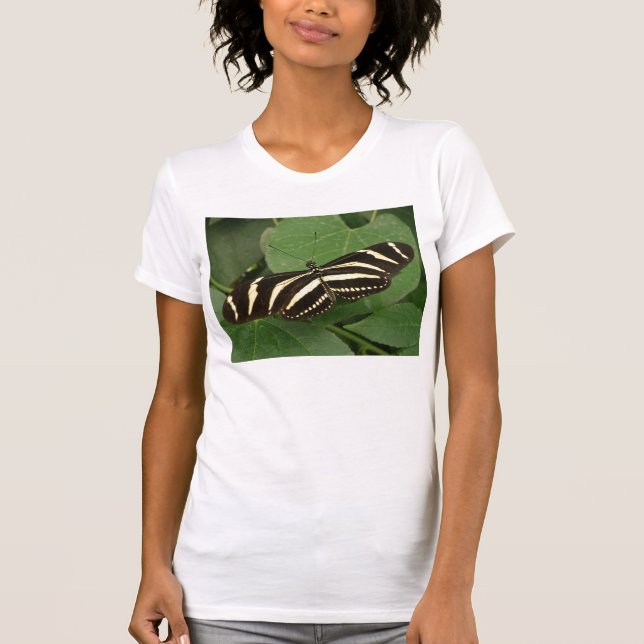 Camiseta Zebra Longwing Butterfly T Shirt (Anverso)