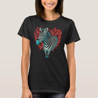 Camiseta Zebra Love Heart for Valentines Day on Zebra  3