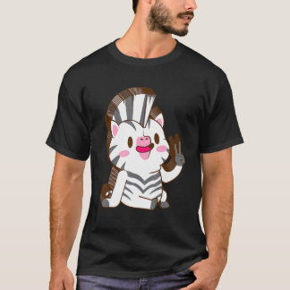 Camiseta Zebra Multilayer Paz Relajada Estética Cuidada