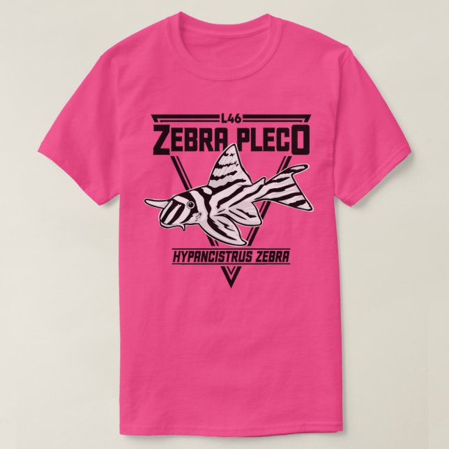 Camiseta Zebra Pleco L46 Acuario L046 Tropical Ornamental (Diseño del anverso)