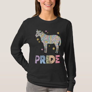 Camiseta Zebra Pride Rainbow Animal LGBTQIA Men Women Girls