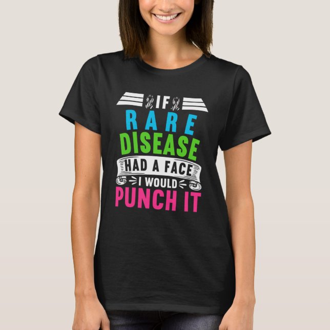 Camiseta Zebra Ribbon I If Rare Diseases Had A Face I Would (Anverso)