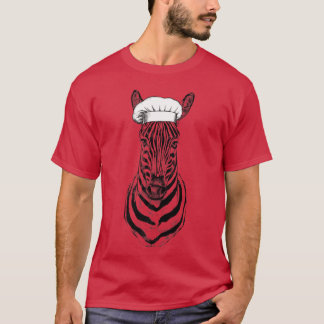Camiseta Zebra Safari Animal Chef Funny Cocinando Cocina Co