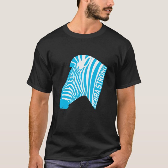 Camiseta Zebra Strong - Invisible Illness Visible Strength (Anverso)
