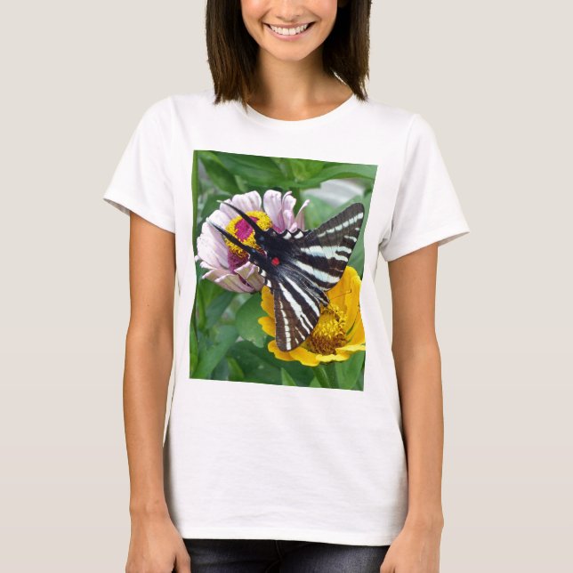 Camiseta Zebra Swallowtail + escarabajo japonés (Anverso)