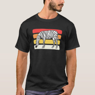 Camiseta Zebra vetusta del zoológico de Safari retro