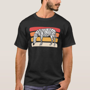 Camiseta Zebra vetusta del zoológico de Safari retro
