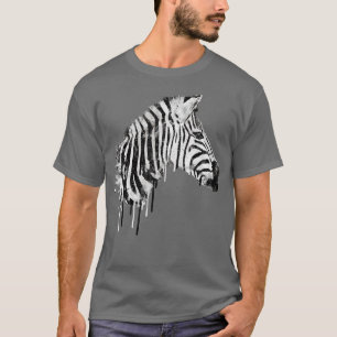 Camiseta Zebra Watercolor Caballo Artístico Amantes de Vida