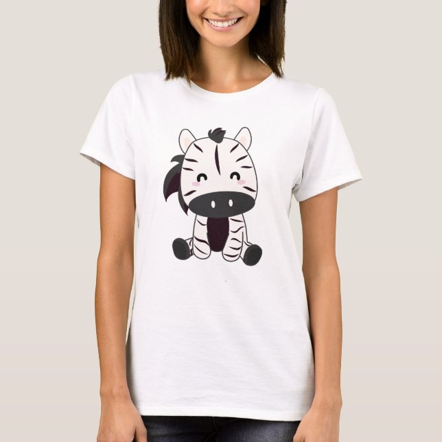 Camiseta Zebra Zebras Zoo Safari Cute Animales (Anverso)
