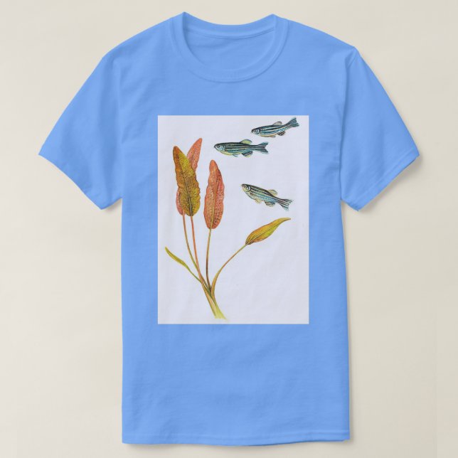 Camiseta Zebrafish Brachydanio rerio (Diseño del anverso)