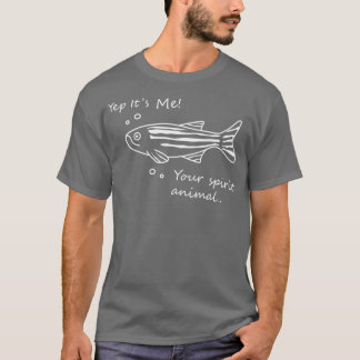 Camiseta Zebrafish Espíritu animal Fondo oscuro