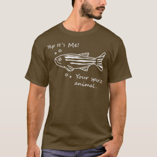 Camiseta Zebrafish Spirit animal Dark Background