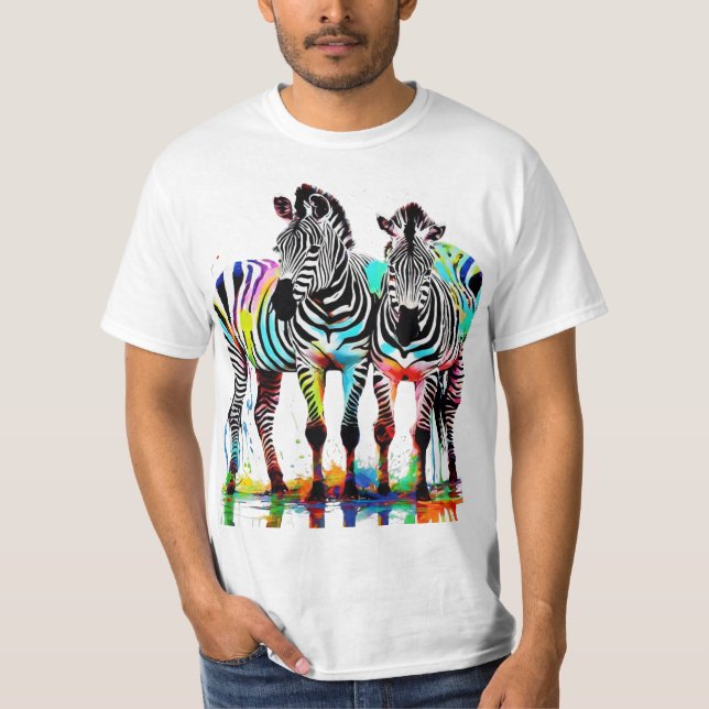 Camiseta Zebras bunt (Anverso)
