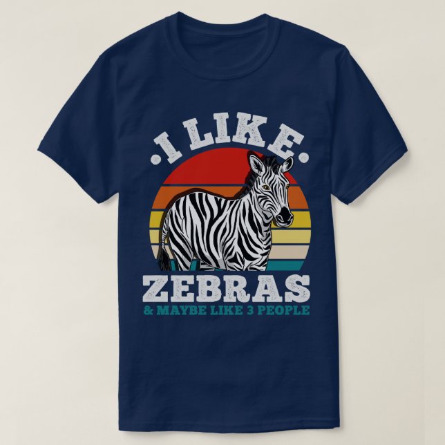 Camiseta Zebras Introvert Retro (Diseño del anverso)