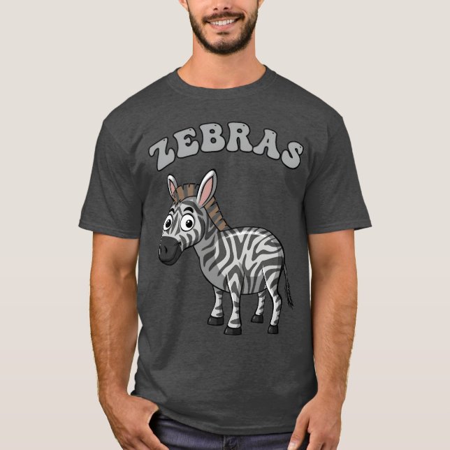 Camiseta Zebras kid animal retro (Anverso)