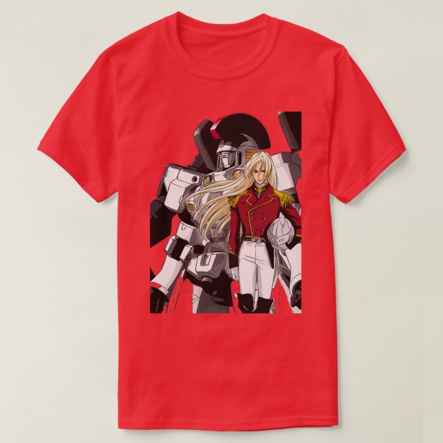 Camiseta Zechs y el ala Gundam Talgeese (Diseño del anverso)