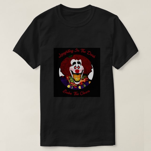 Camiseta Zeebo El Payaso Tienes Miedo Del Niño Oscuro De Lo (Diseño del anverso)