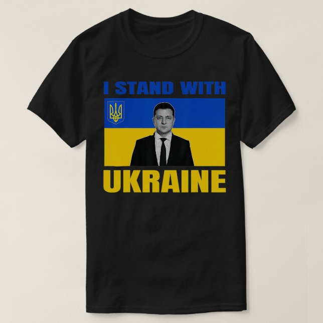 Camiseta Zelensky presidente estoy de acuerdo con el apoyo  (Diseño del anverso)