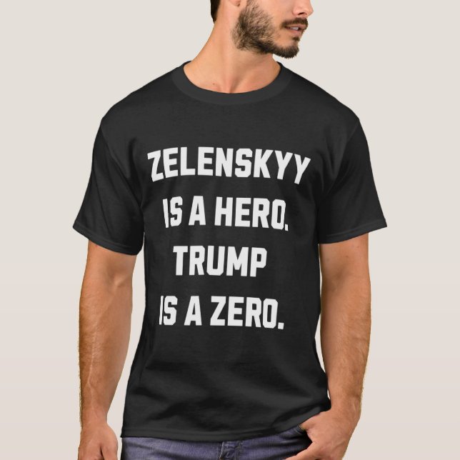Camiseta Zelenskyy es un héroe.  (Anverso)