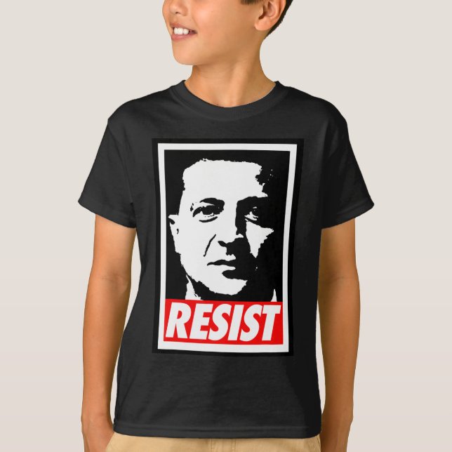 Camiseta Zelenskyy - Resist Support Ukraine I Stand With Uk (Anverso)