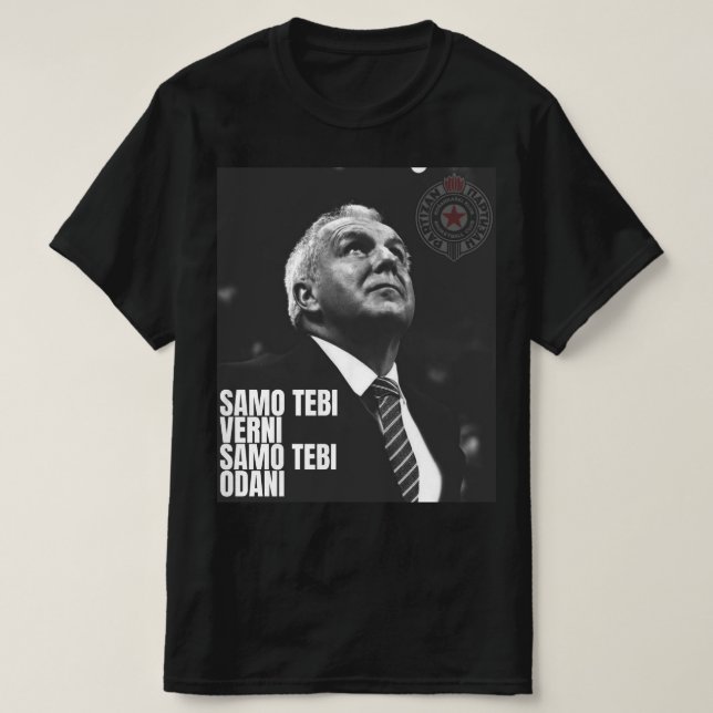 Camiseta Zeljko Obradovic ZOC Partizan (Diseño del anverso)