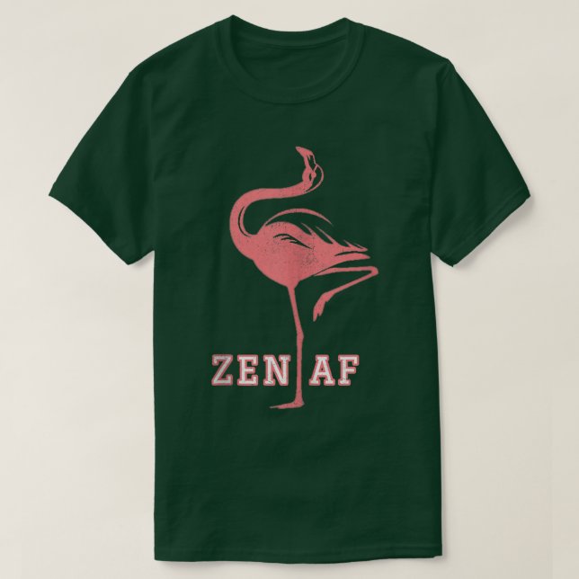 Camiseta Zen Af Flamingo Gracioso Diciendo Regalo De Yoga P (Diseño del anverso)