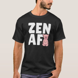 Camiseta Zen AF Meditación de Yoga en Cerdo