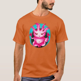 Camiseta Zen Axolotl Meditación Buda Graciosa Animal