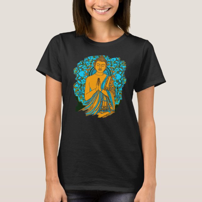 Camiseta Zen Buddha Mandala Estilo Espiritual Asiático Medi (Anverso)