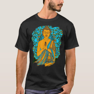 Camiseta Zen Buddha Mandala Estilo Espiritual Asiático Medi