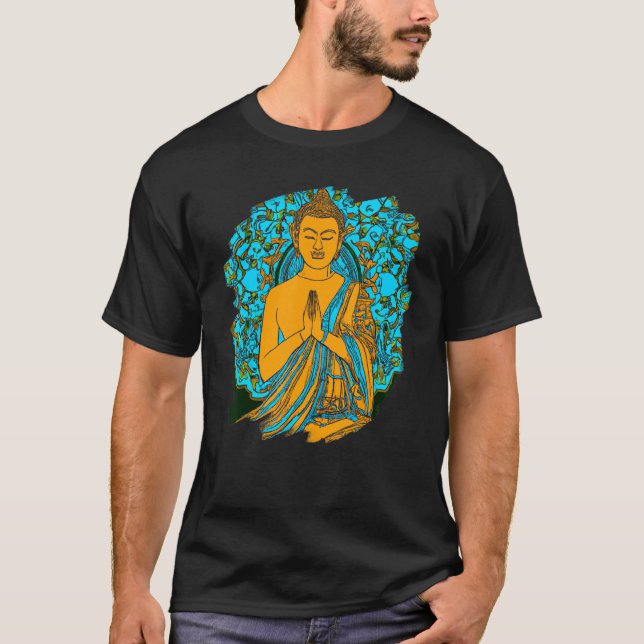 Camiseta Zen Buddha Mandala Spiritual Asian Style Meditatio (Anverso)