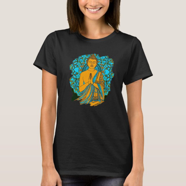 Camiseta Zen Buddha Mandala Spiritual Asian Style Meditatio (Anverso)