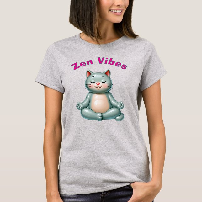 Camiseta Zen Cat (Anverso)