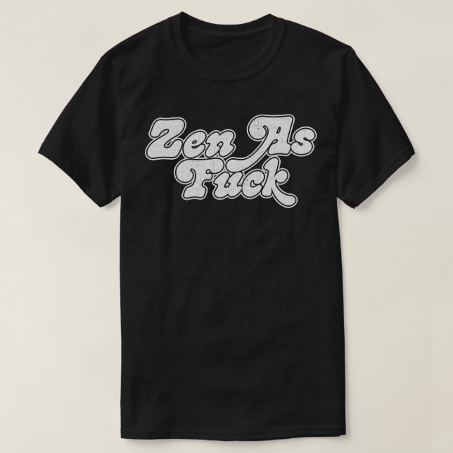 Camiseta Zen como diseño de tipografía retro 1 (Diseño del anverso)