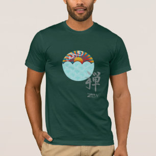 Camiseta zen con viento y agua
