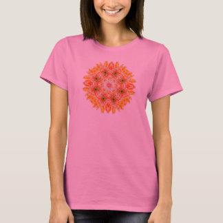 Camiseta Zen Dahlia Flor Mandala T-Shirt