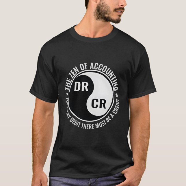 Camiseta Zen De Contabilidad Mayor Grado Contable Cpa (Anverso)