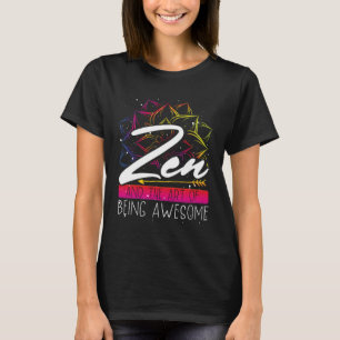 Camiseta Zen De Huellas Tradicionales Y El Hecho De Ser Un