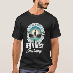 Camiseta Zen Fitness Journey Lotus Meditation Yoga Amantes 