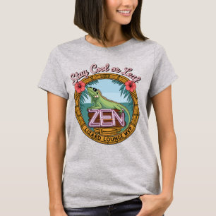 Camiseta Zen Lizard Lounge – Mantén la Calma o Muere
