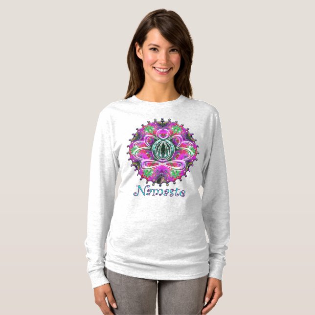Camiseta Zen Lotus Namaste (Anverso completo)