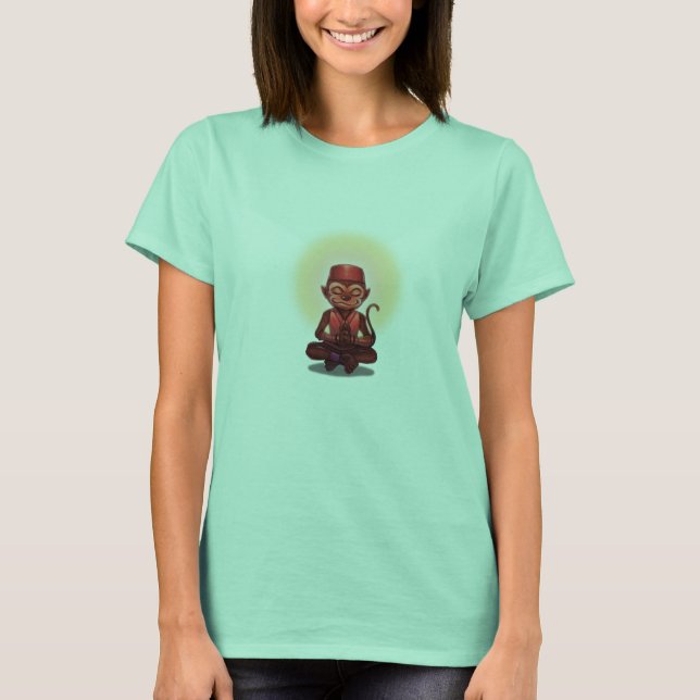 Camiseta Zen Monkey Custom Text (Anverso)