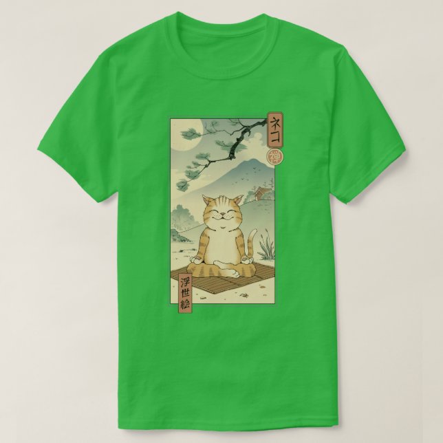 Camiseta Zen Neko (Diseño del anverso)