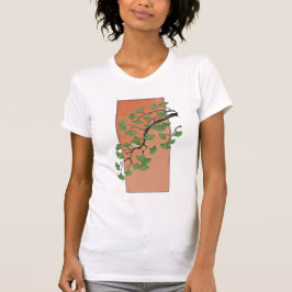 Camiseta Zen Serenity: Minimalist Ginkgo Tree